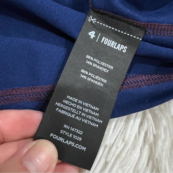 Fourlaps Venture Half-Zip Top - Men's Blue Size Small - Picture 12 of 14